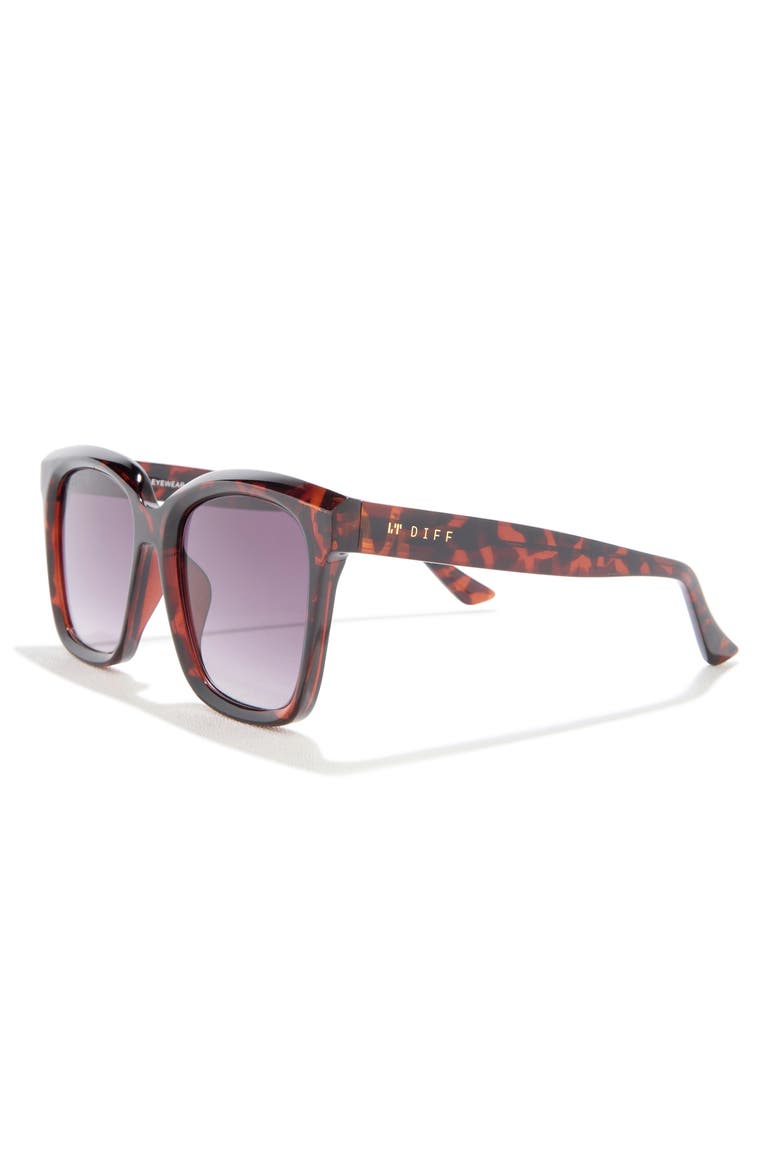 54mm Blythe Cat Eye Sunglasses, Alternate, color, DARK TORTOISE GREY GRADIENT