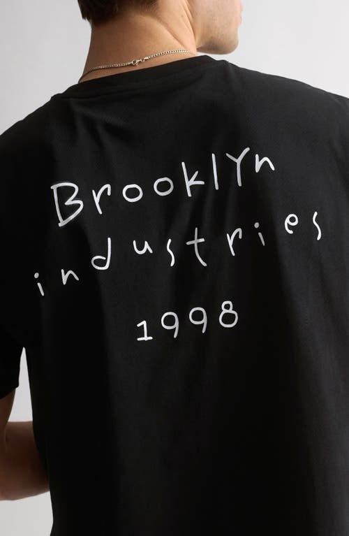 Brooklyn Industries Water Tower Graphic T-shirt In Black
