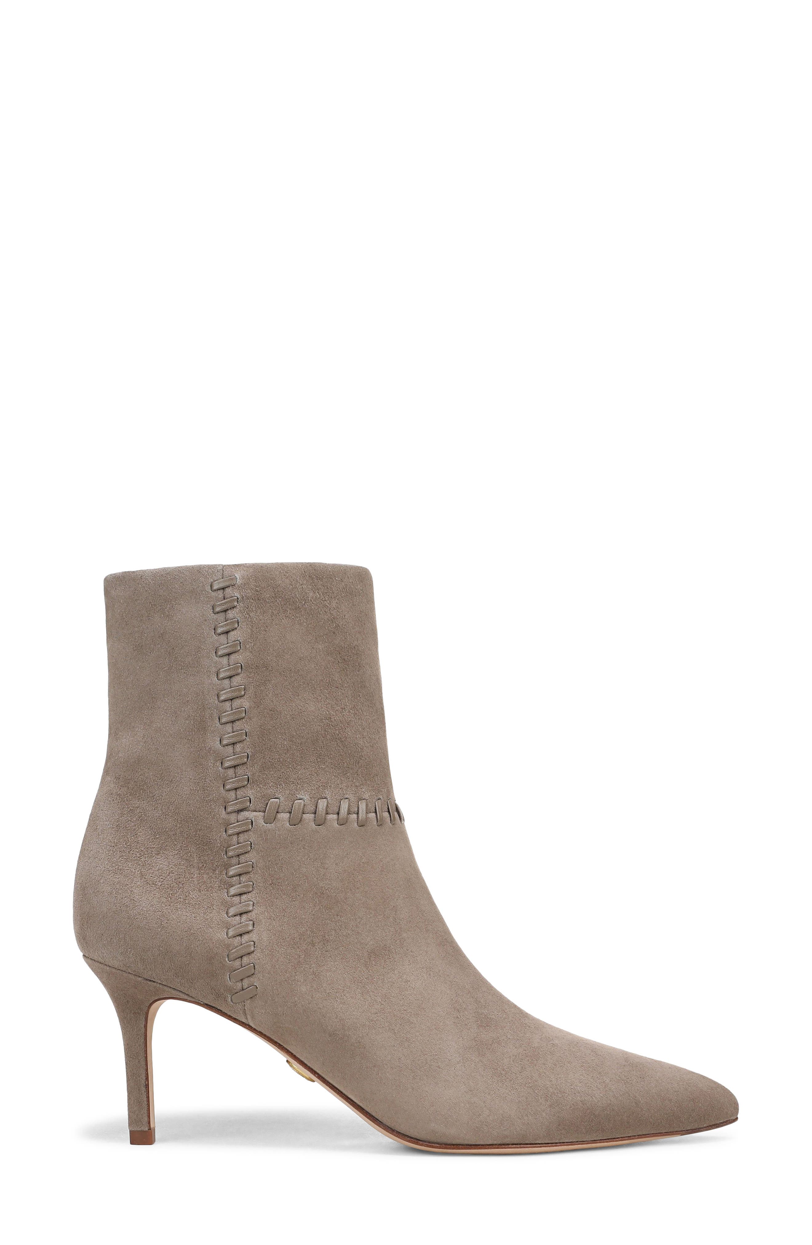 Lisa Whipstitch Bootie, Alternate, color, BARK SUEDE