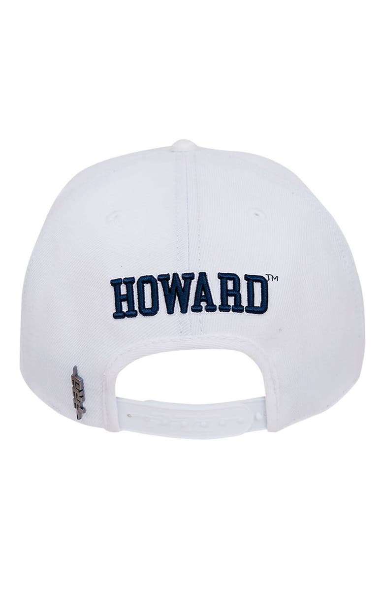 PRO STANDARD Men's Pro Standard White Howard Bison Mascot Evergreen Wool Snapback Hat, Alternate, color, 