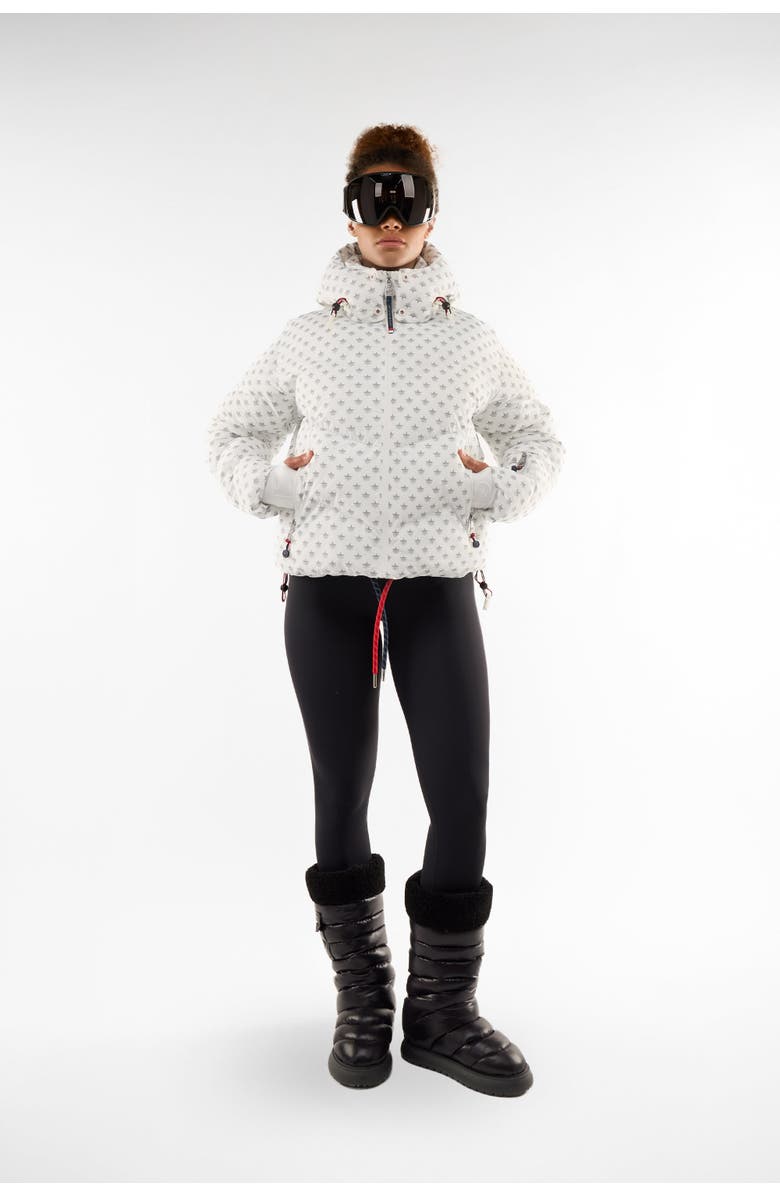 Malibu Ski Club Ditsy Jacket, Alternate, color, White