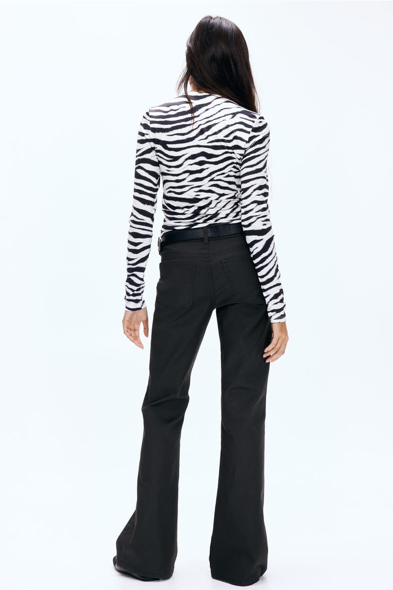 Flared Low Jeans, Alternate, color, Black