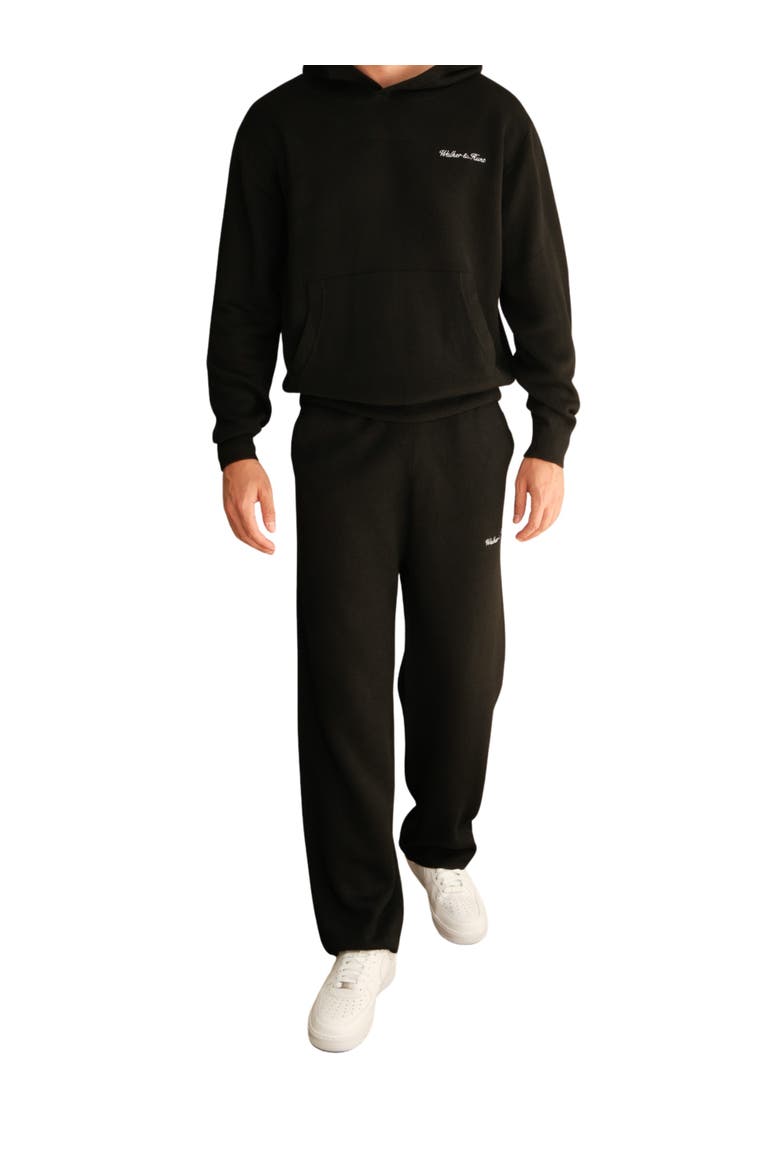 Merino Blend Knitted Sweatpants, Alternate, color, Black