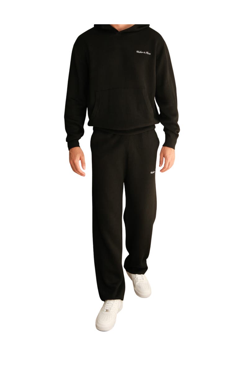 Walker & Hunt Merino Blend Knitted Sweatpants, Alternate, color, Black