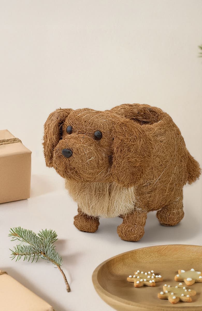 LIKHA Golden Retriever Handwoven Planter, Alternate, color,