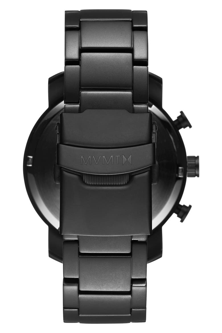 Chronograph Bracelet Watch, 40mm, Alternate, color, BLACK