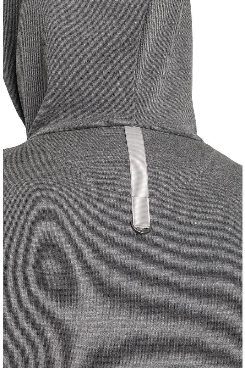 Slim Fit Colorblock Zip-Up Hoodie, Alternate, color, CHARCOAL
