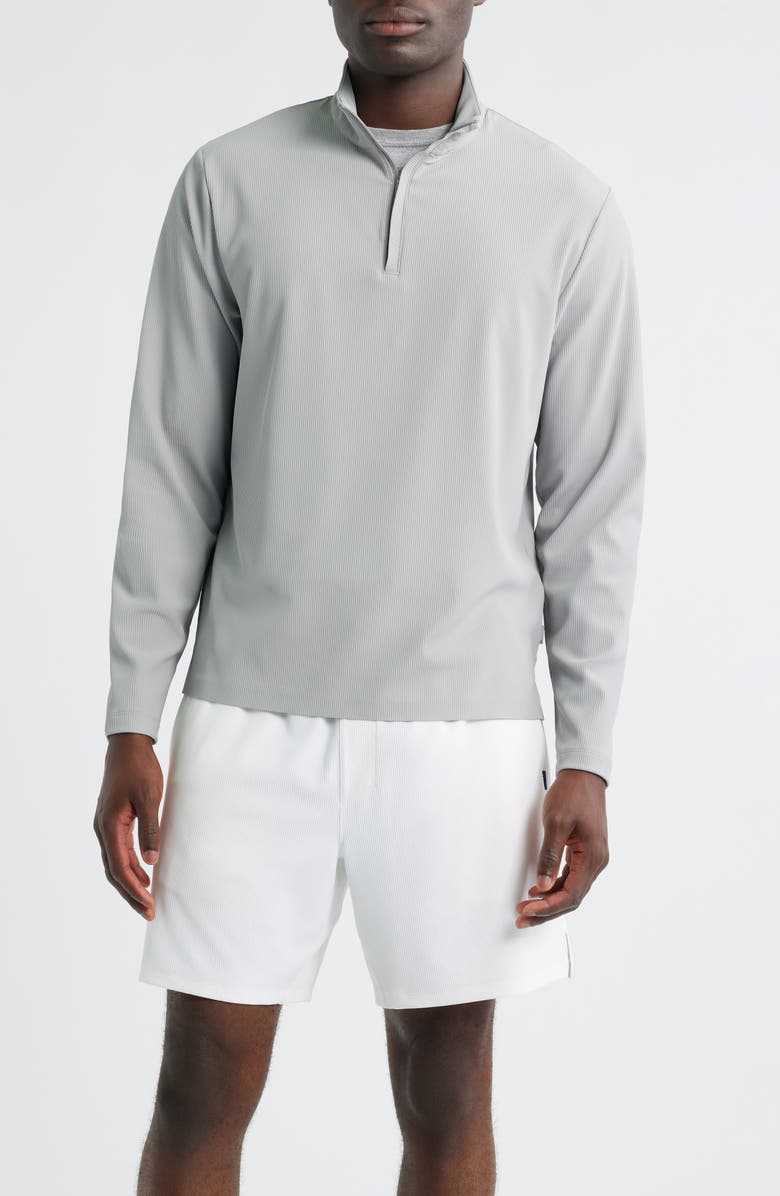 johnnie-O Hoppin Rib Quarter Zip, Main, color, Seal