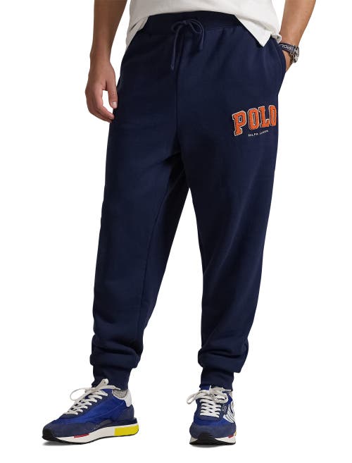 Polo Ralph Lauren Big & Tall Fleece Logo Joggers In Cruise Navy