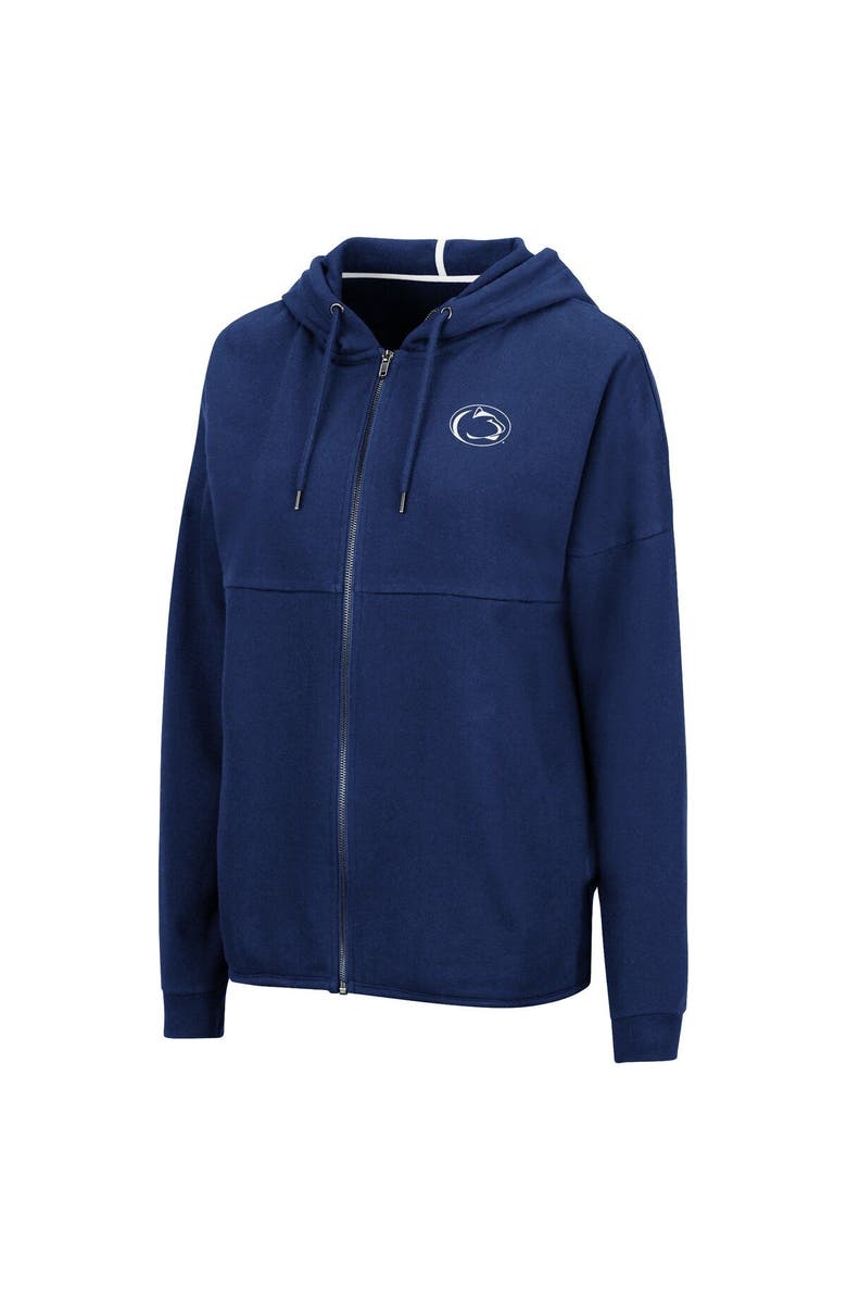 COLOSSEUM Women's Colosseum Navy Penn State Nittany Lions Two-Hit Full-Zip Hoodie, Alternate, color, 