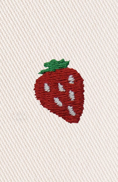 Dalix Lil Strawberry Bucket Hat In White