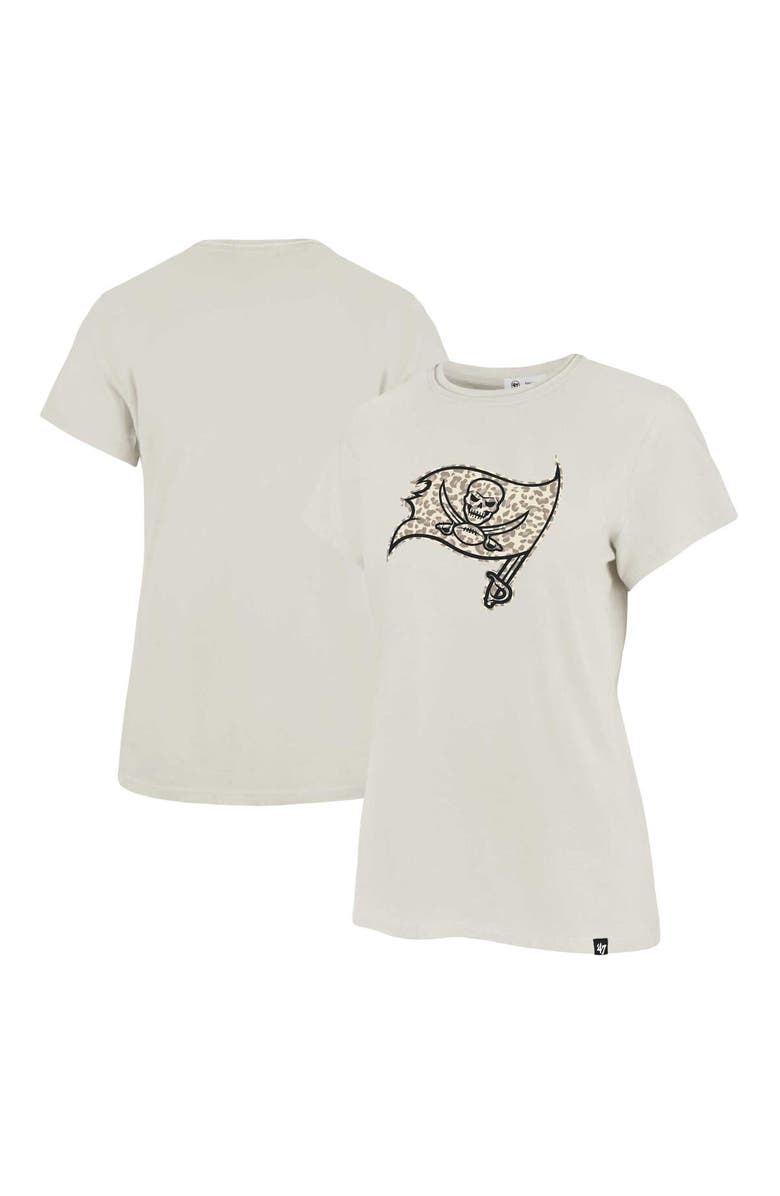'47 Women's '47 Cream Tampa Bay Buccaneers Panthera Frankie T-Shirt, Main, color,