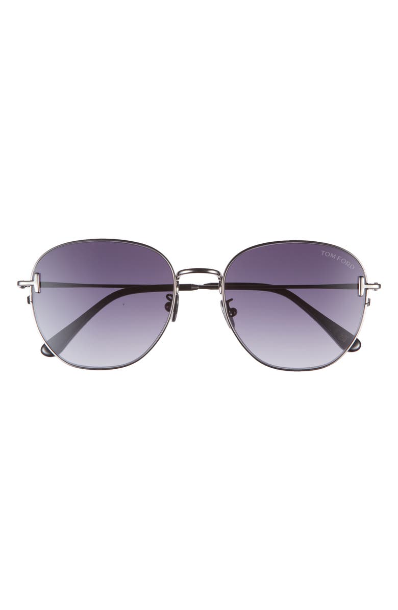 TOM FORD 56mm Gradient Round Sunglasses, Main, color, 