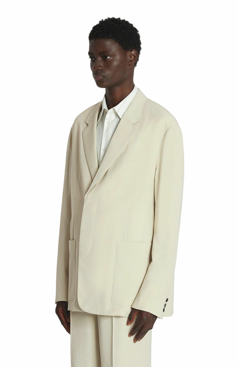 Lanvin Loose-Fitting Wool Blend Jacket, Alternate, color, 