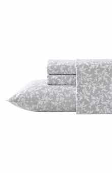 Laura Ashley Crestwood Cotton Flannel Queen Sheet Set