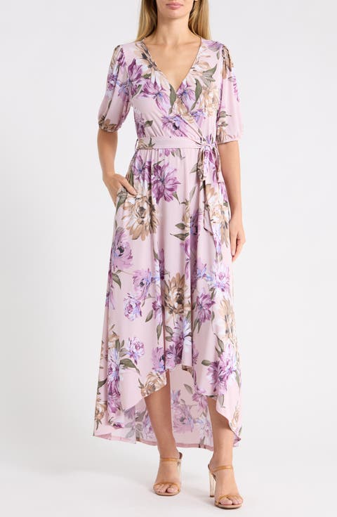 Faux Wrap Maxi Dress