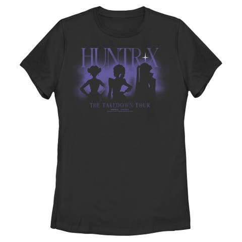 Women's KPop Demon Hunters The Takedown Tour Silhouette  Graphic T-Shirt