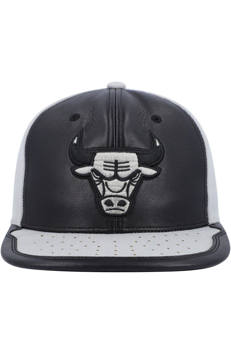 Mitchell & Ness Men's Mitchell & Ness Black/Gray Chicago Bulls Day One Snapback Hat, Alternate, color, Black