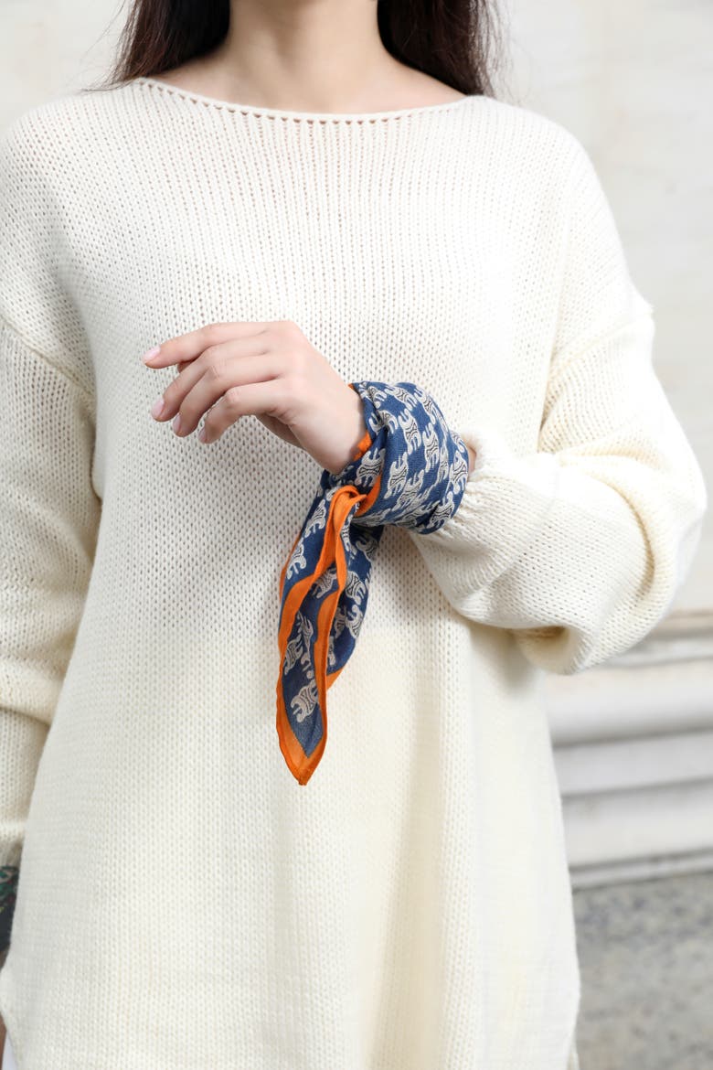 The Bianca Scarf, Alternate, color, Blue
