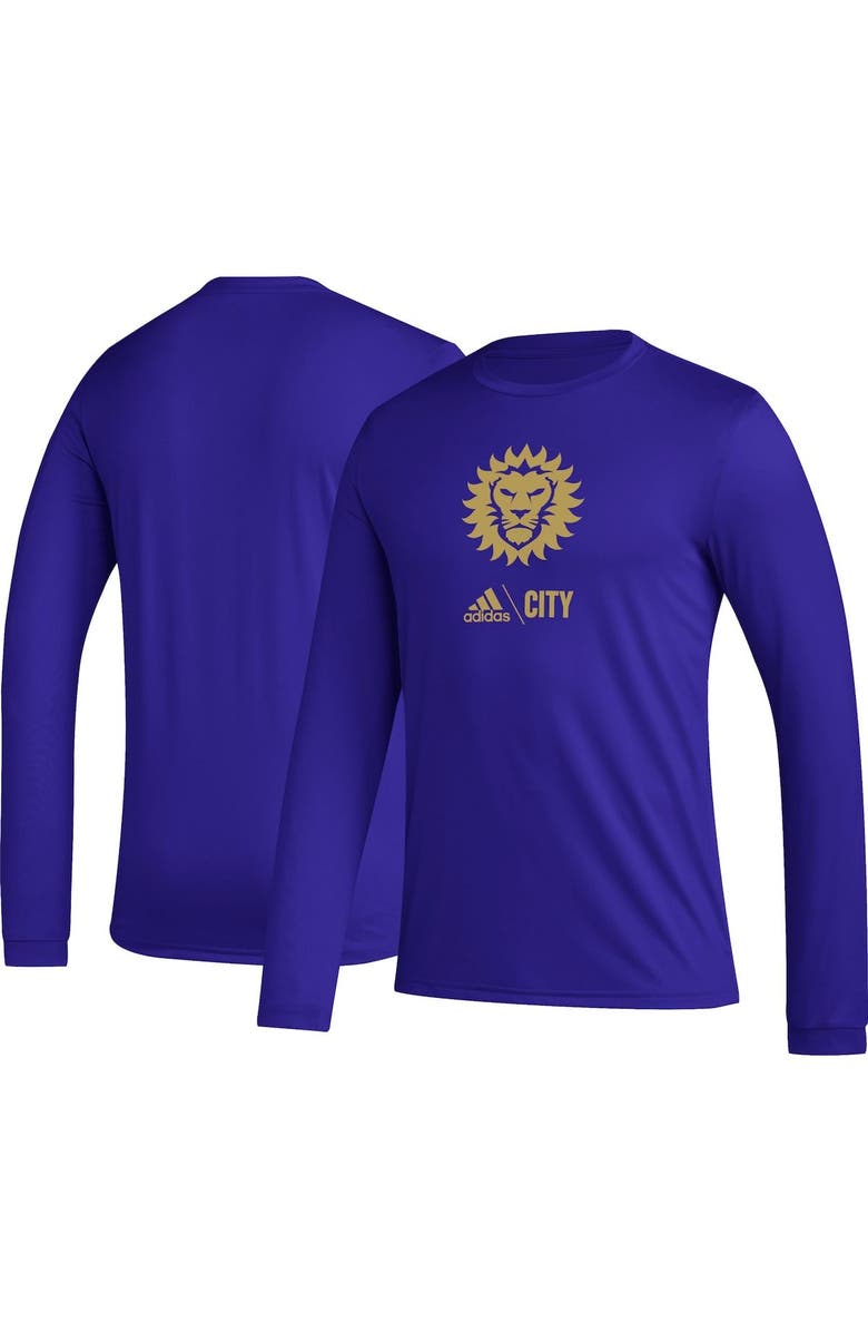 adidas Men's adidas Purple Orlando City SC Icon AEROREADY Long Sleeve T-Shirt, Alternate, color, 