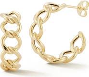 Ember Fine Jewelry Chain Huggie Hoop Earrings