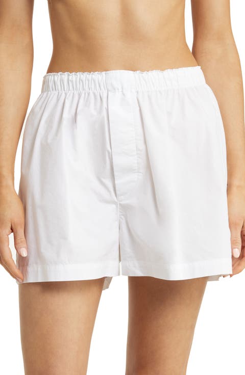 Cotton Poplin Sleep Sleep Shorts