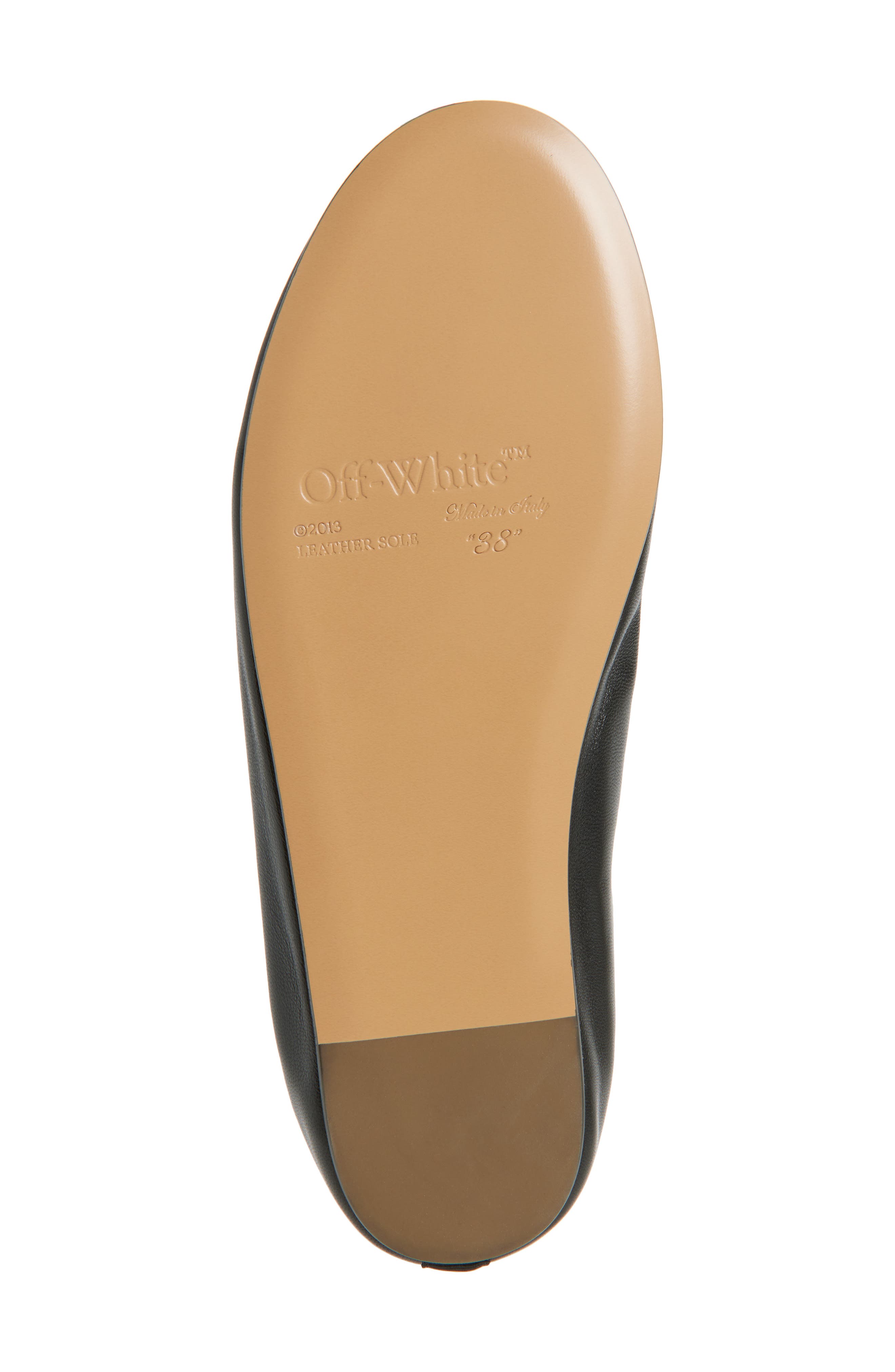 Off-White High Heel Ballet Flat, Alternate, color, 