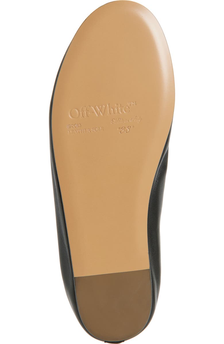 Off-White High Heel Ballet Flat, Alternate, color,