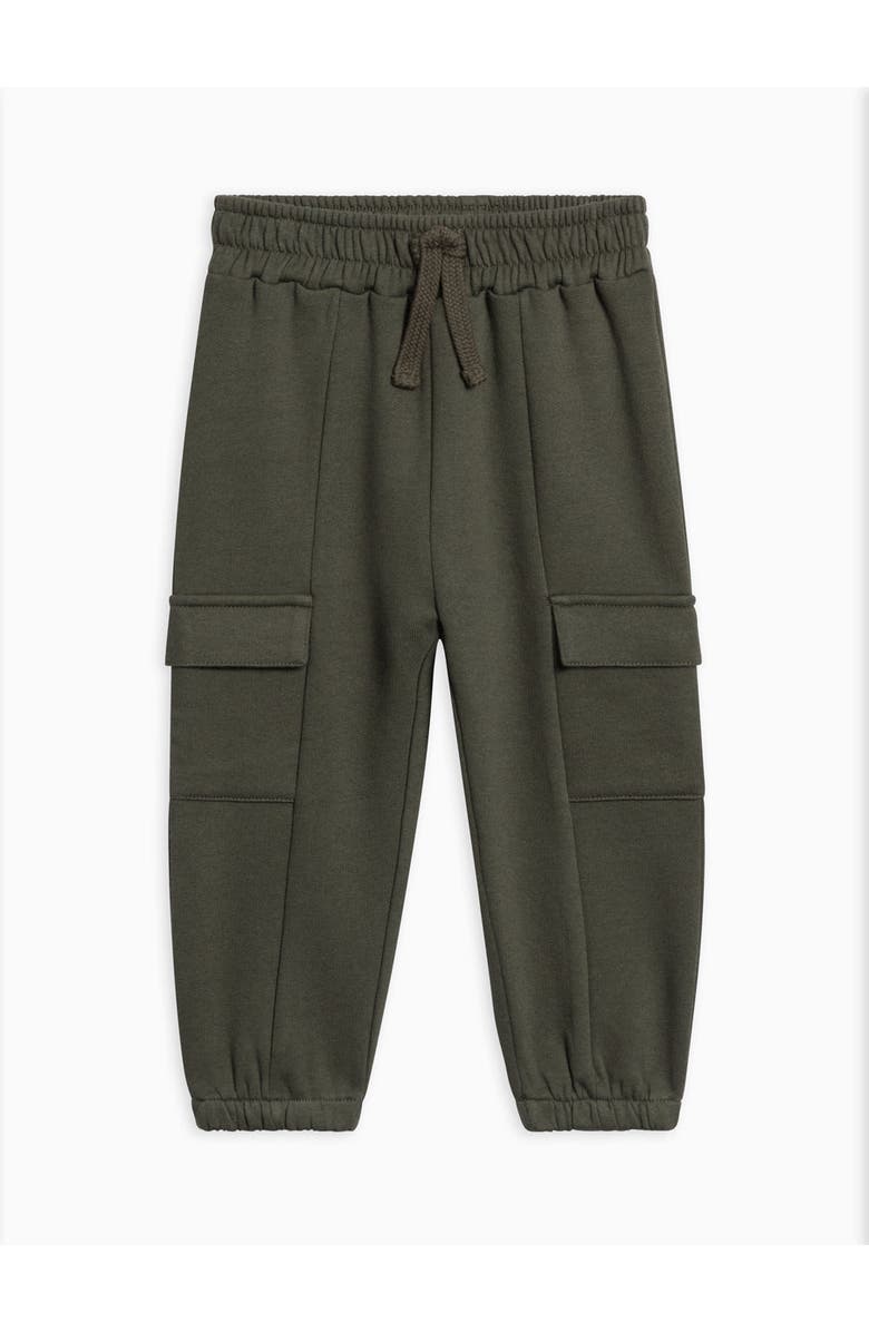 Kendi Dallis Fleece Cargo Sweatpants, Main, color, Pine