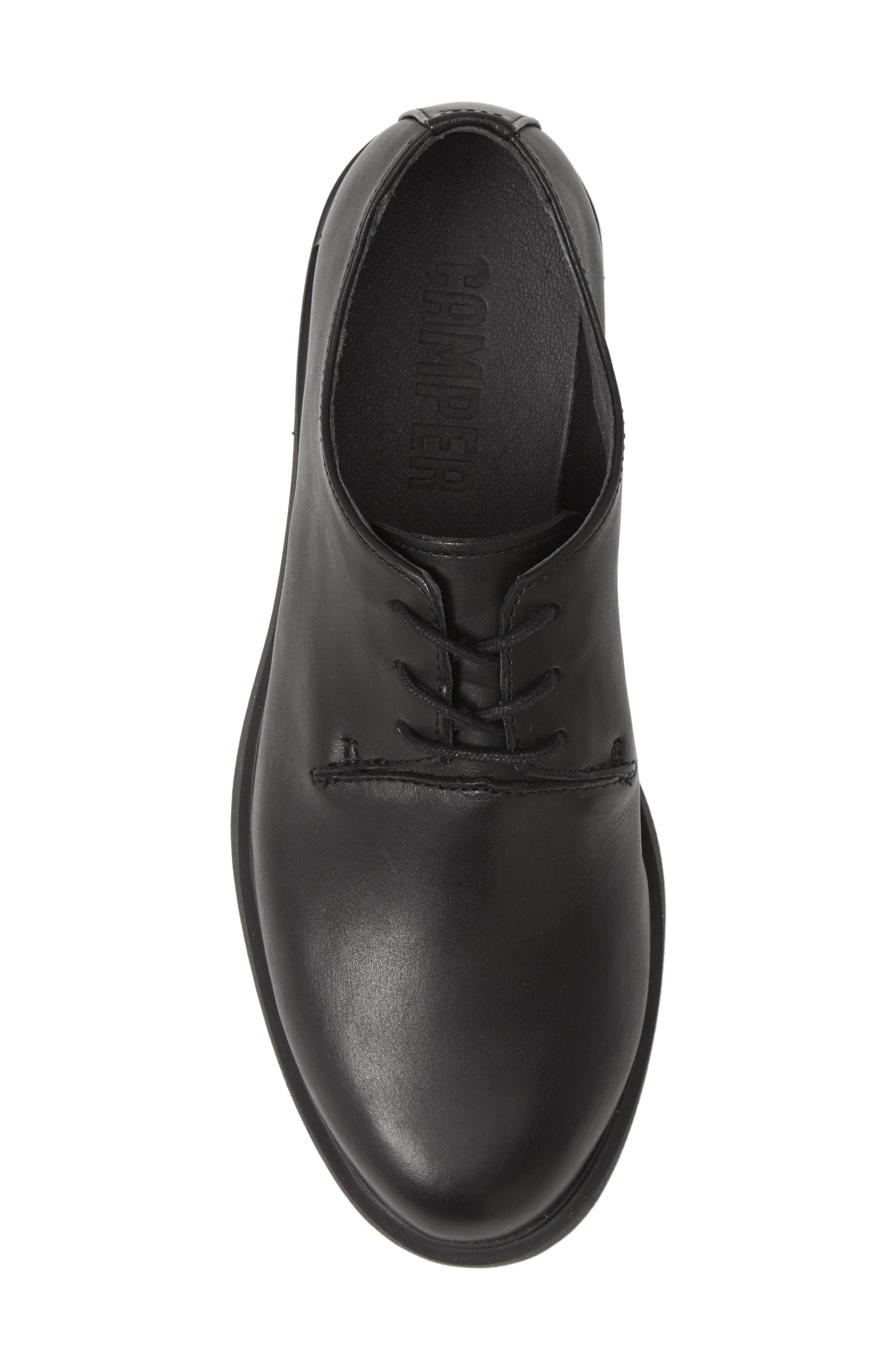 Camper Iman Wholecut Shoe, Alternate, color, Black Leather