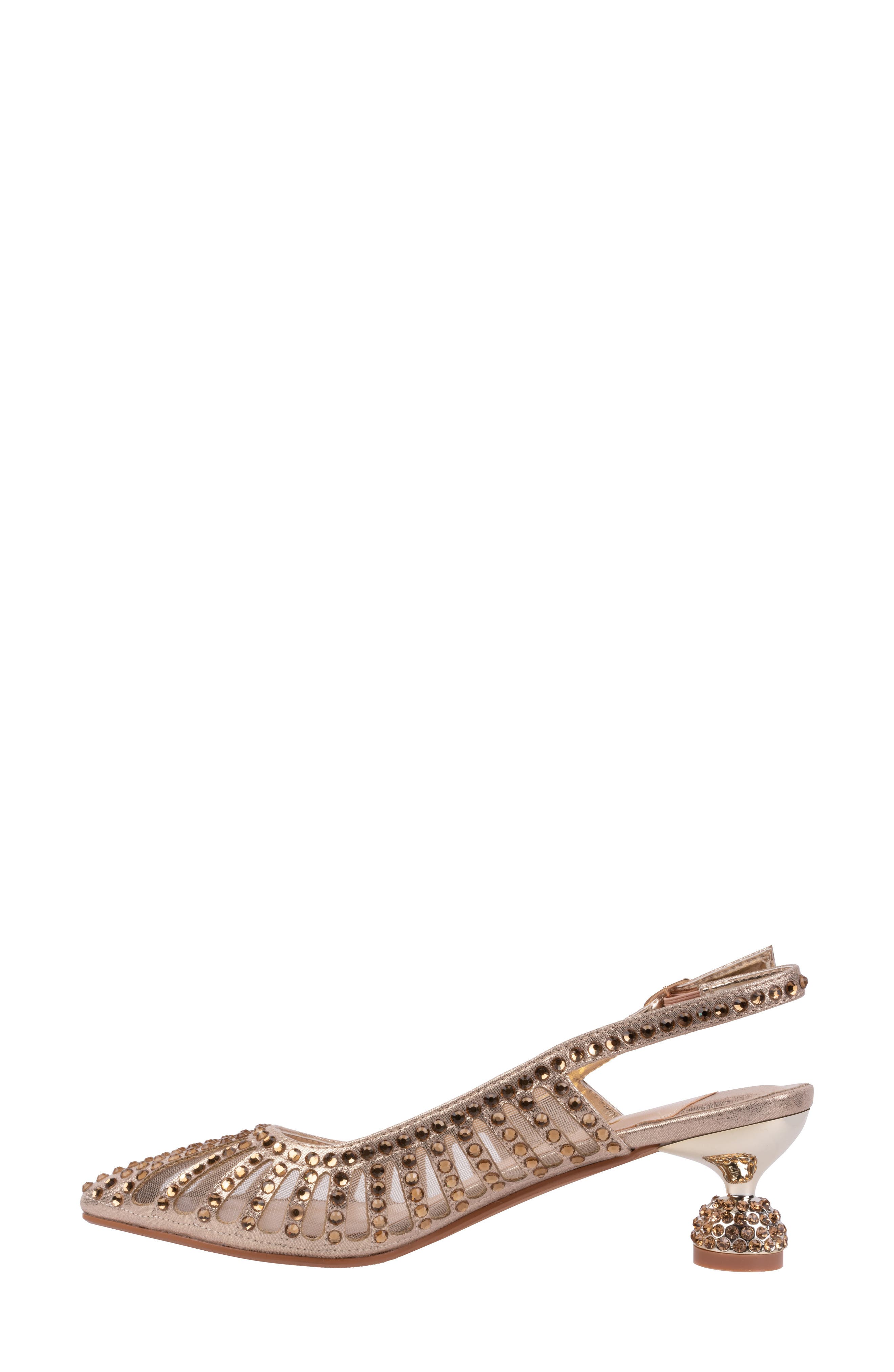 Rosita Slingback Pump, Alternate, color, GOLD