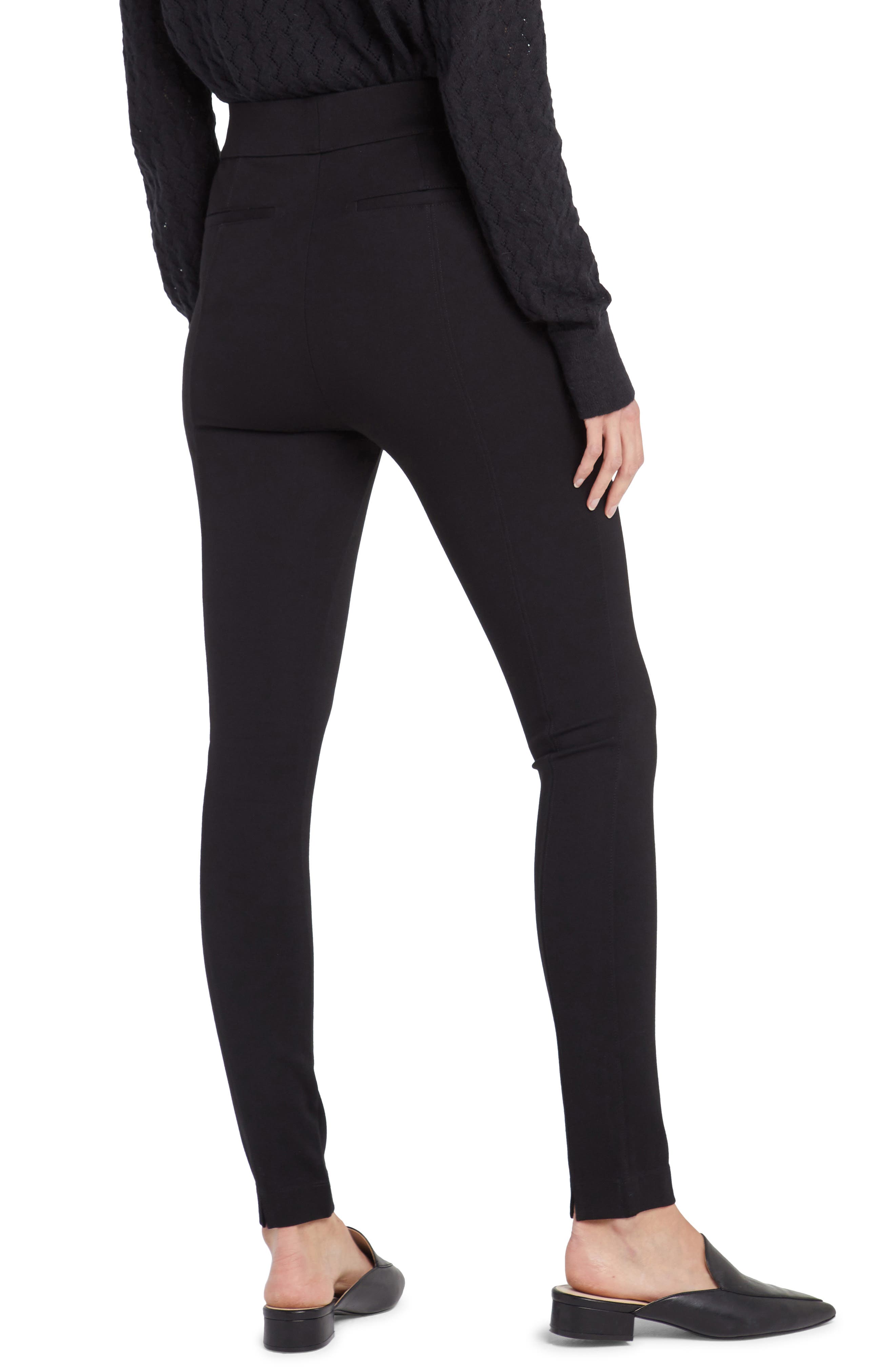 High Waist Back Slit Pull-On Skinny Pants - image 2