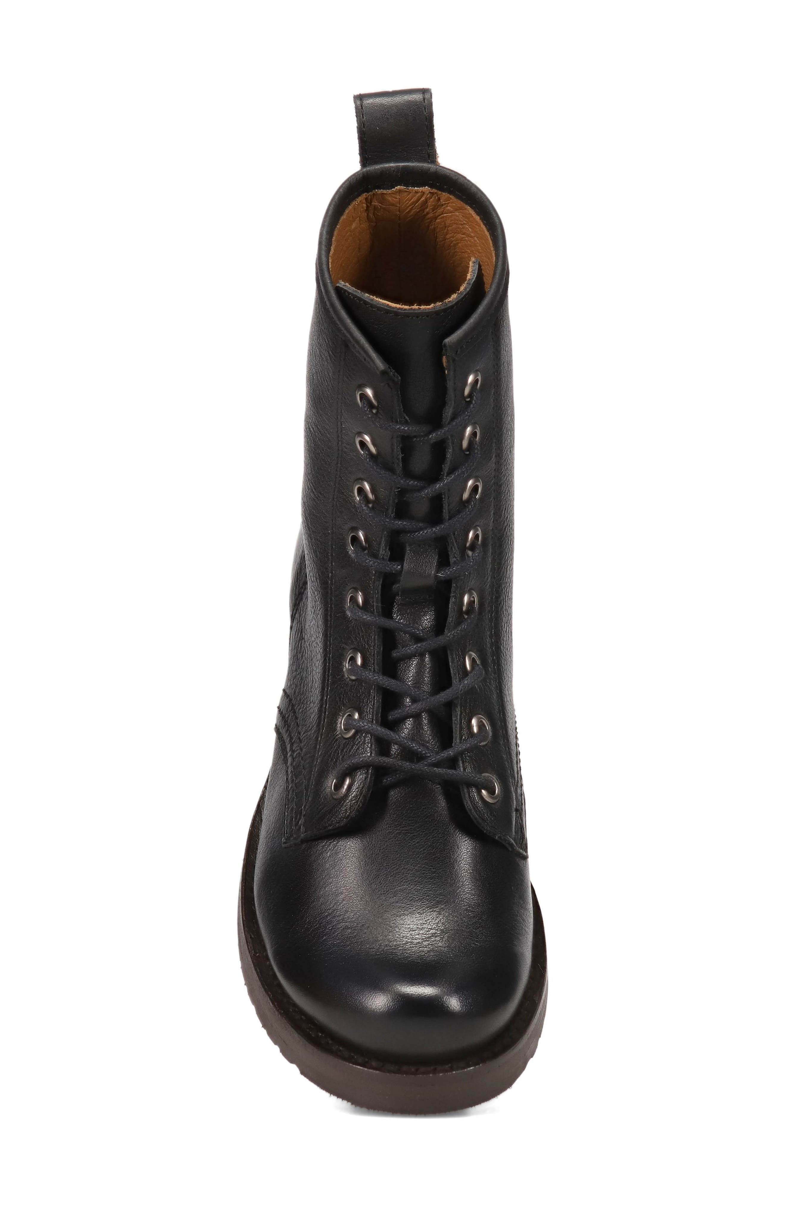 Frye Veronica Flex Combat Boot, Alternate, color, Black - Cubana