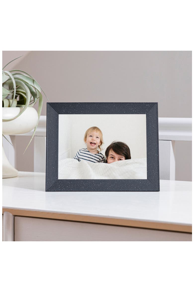 Aura Mason Luxe Digital Photo Frame, Alternate, color, PEBBLE