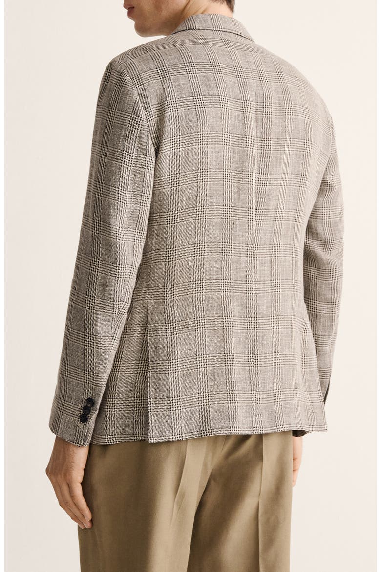 Slim Fit Prince of Wales Check Sport Coat, Alternate, color, MINK GREY