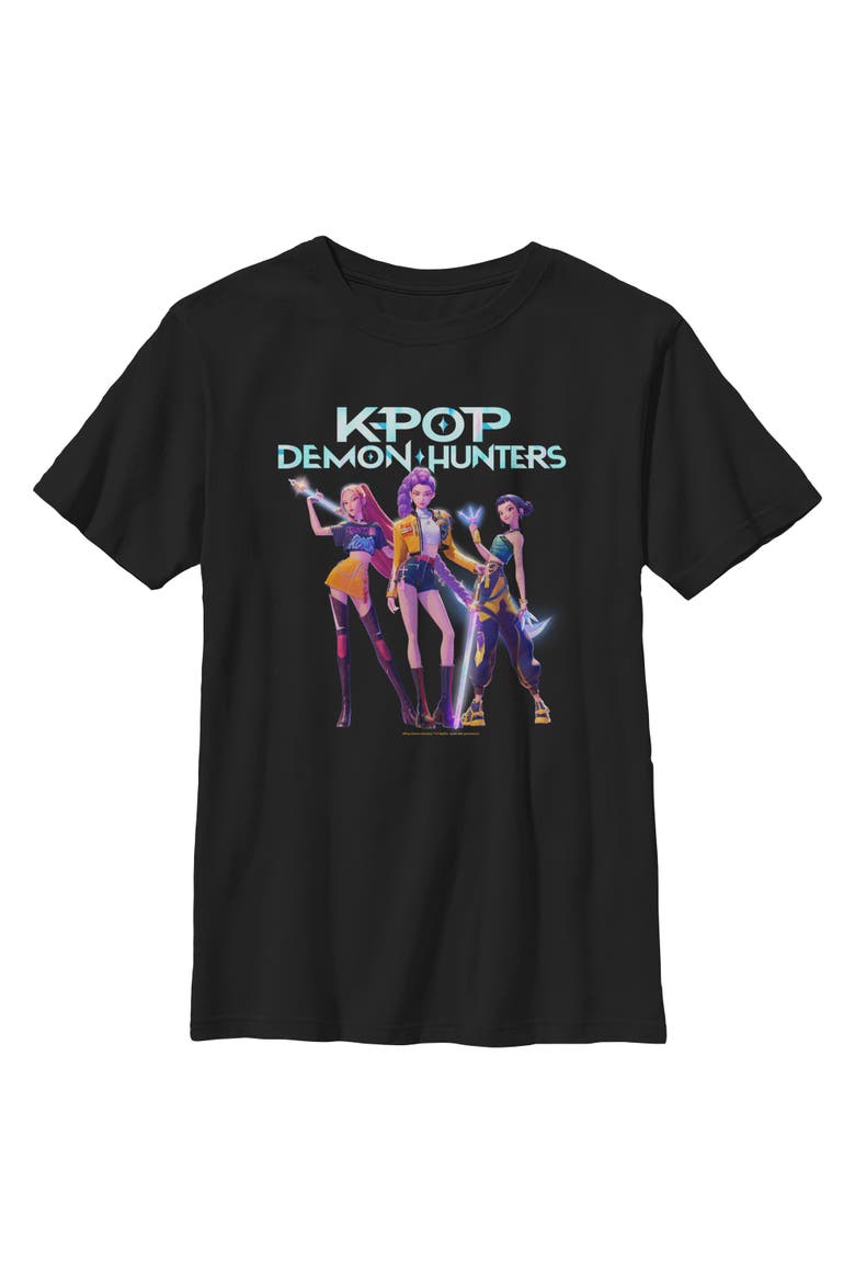 Boys' Girls' Group Shot T-Shirt, Main, color, Black