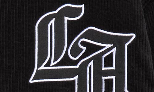 Pacsun La Corduroy Varsity Jacket In Black