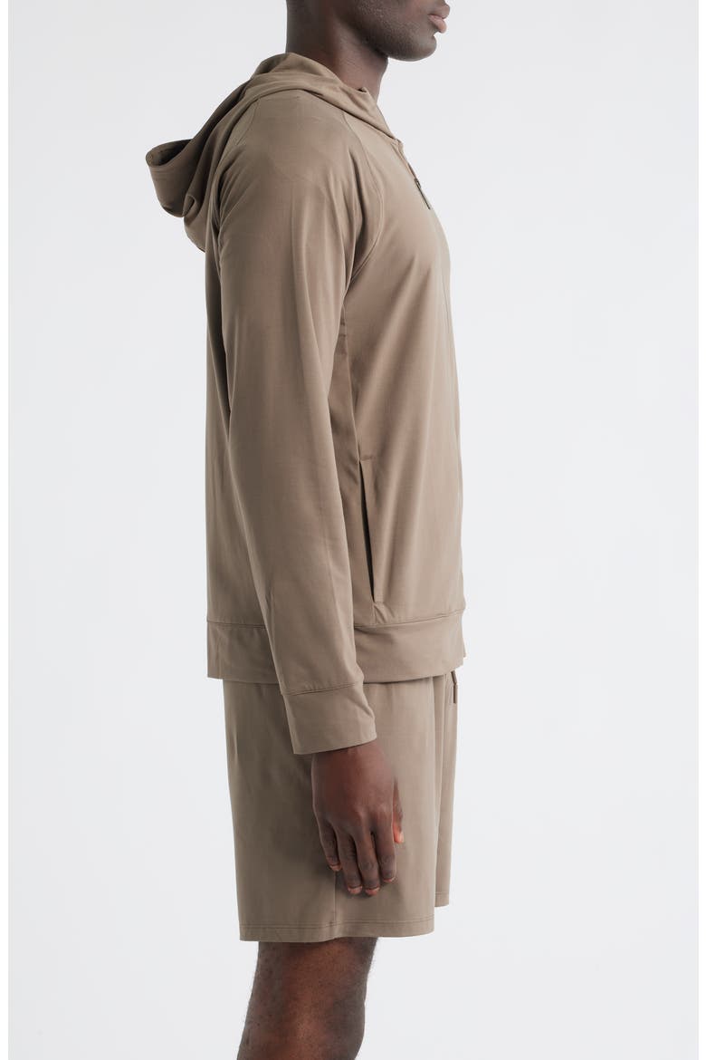 Live In Performance Zip Hoodie, Alternate, color, BROWN MOREL