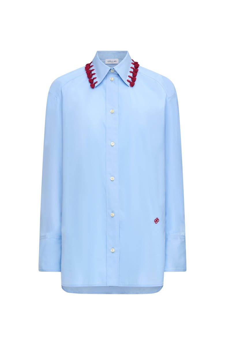 Callas Milano LYN Tassel collar shirt, Main, color, Blue
