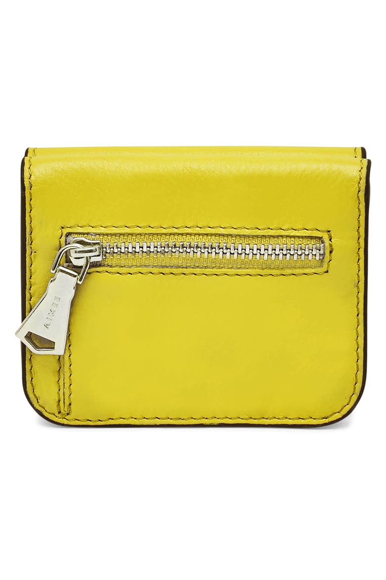 Pucker Up Leather Card Case, Alternate, color, SUNNY