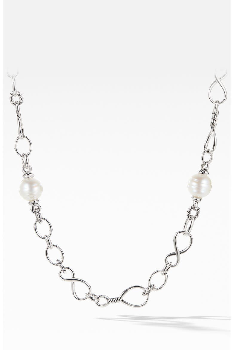 Continuance® Pearl Medium Chain Necklace, Main, color, SILVER/ PEARL