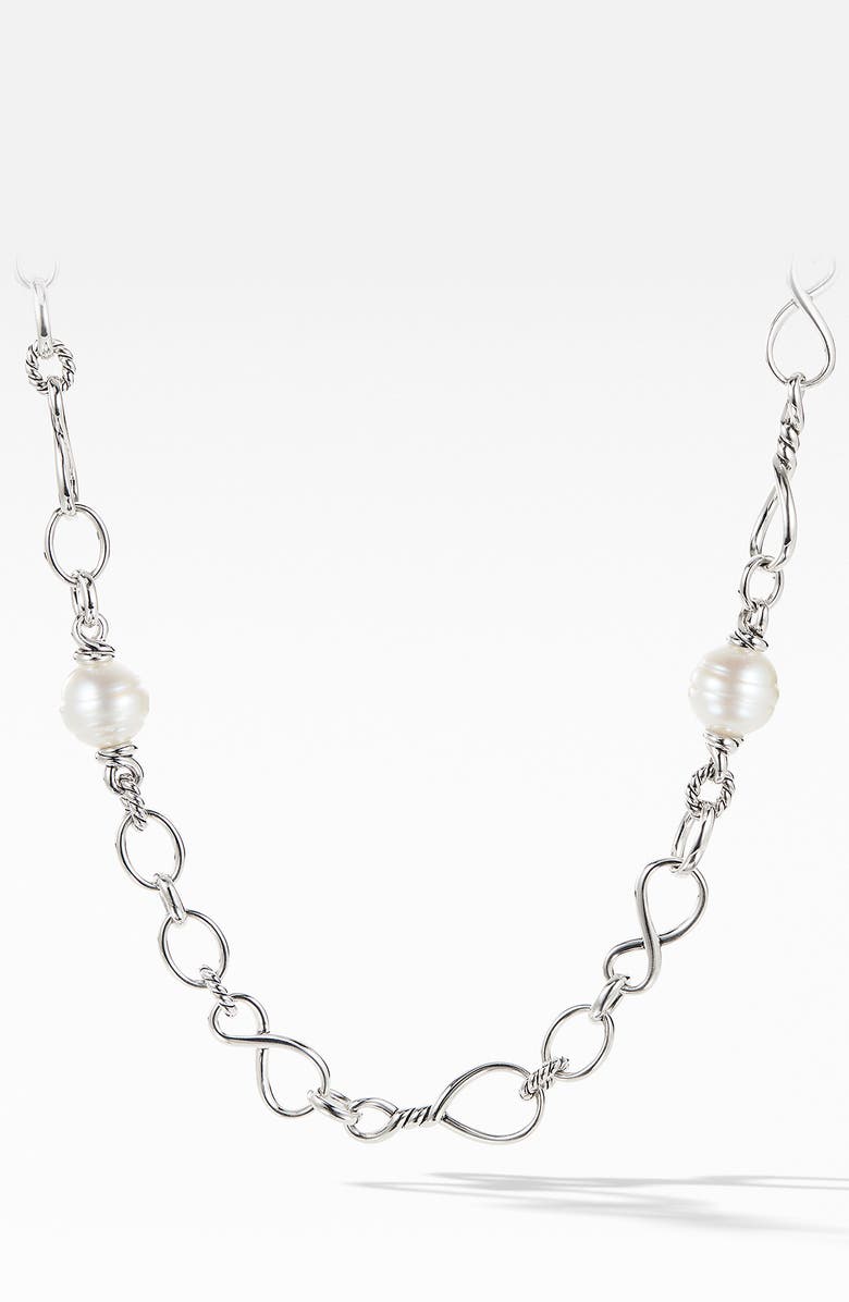 David Yurman Continuance<sup>®</sup> Pearl Medium Chain Necklace, Main, color, 