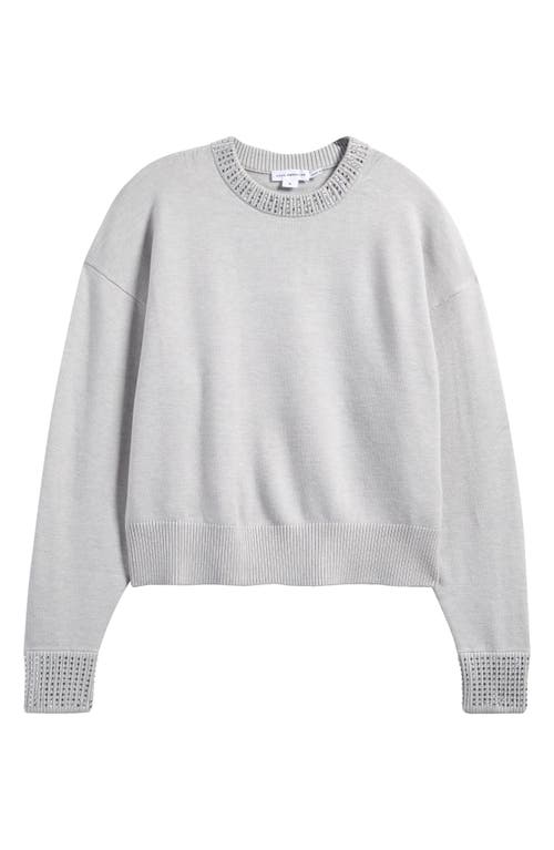 GOOD AMERICAN GOOD AMERICAN CRYSTAL CREWNECK SWEATER