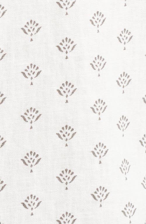 Rails Carson Printed Short Sleeve Shirt In Small Batik White
