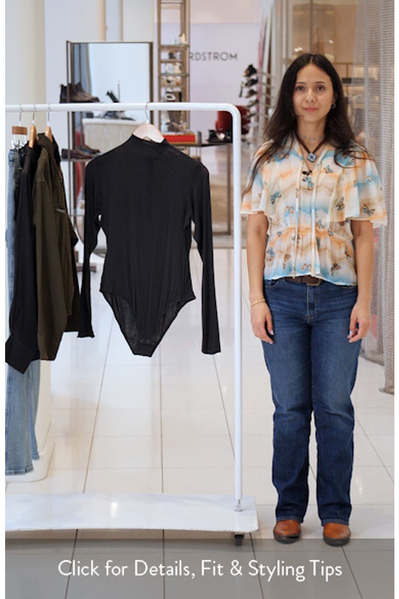 Long Sleeve Turtleneck Bodysuit video