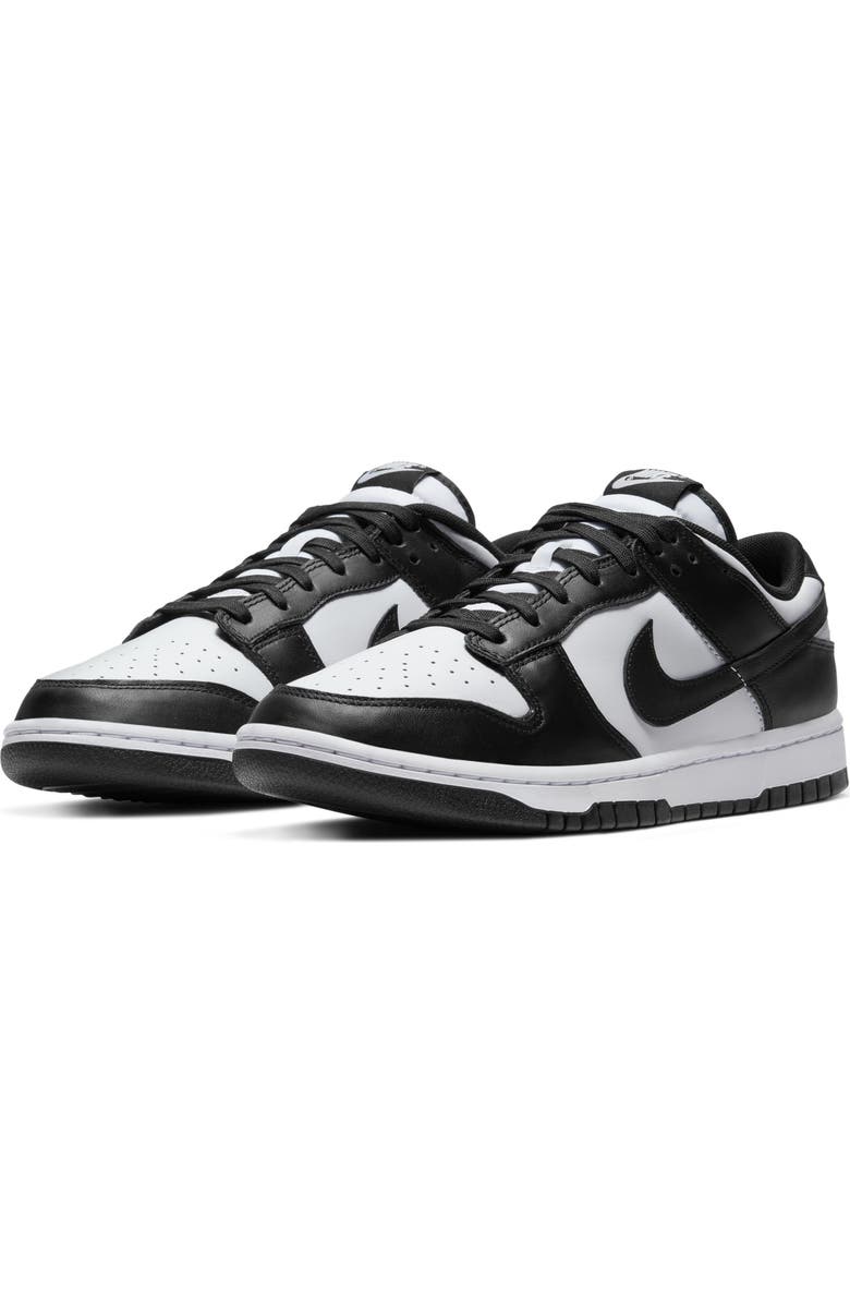 Nike Dunk Low Basketball Sneaker, Main, color, White/ Black/ White
