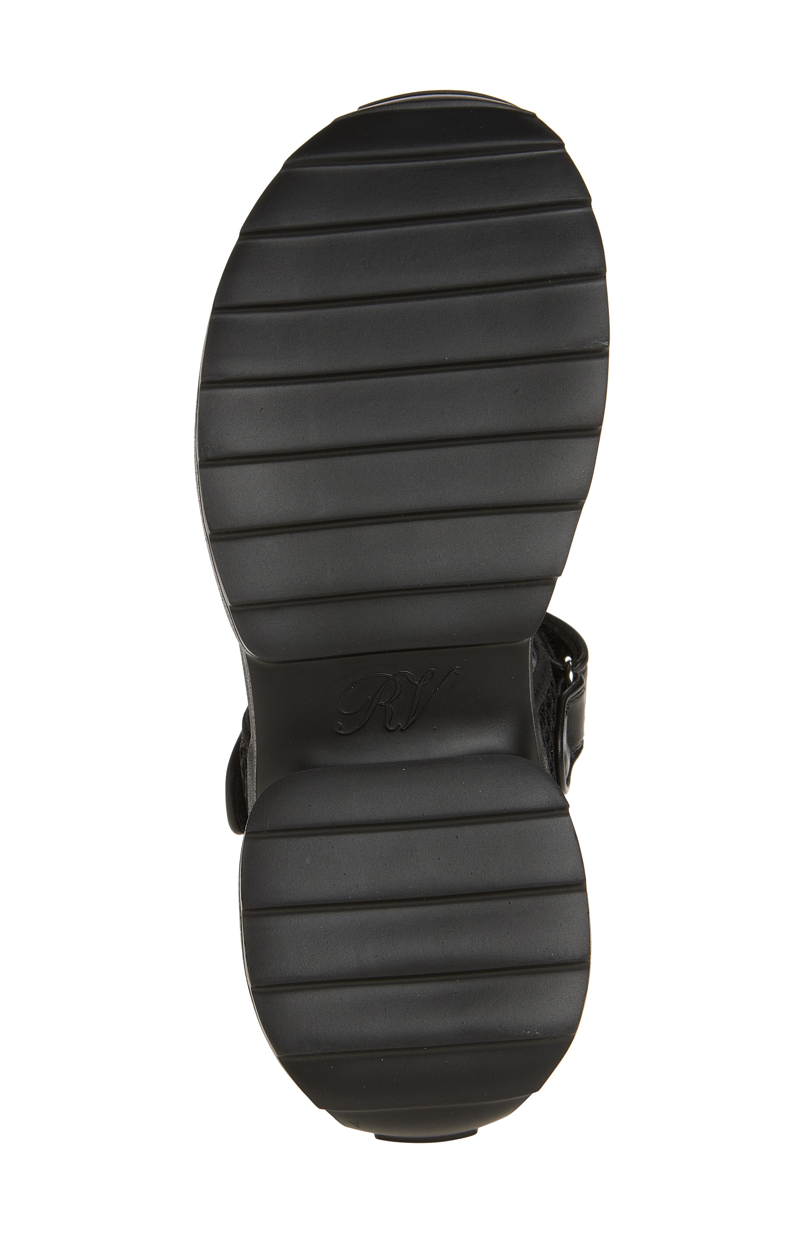 Roger Vivier Viv' on the Run Sandal, Alternate, color, Nero