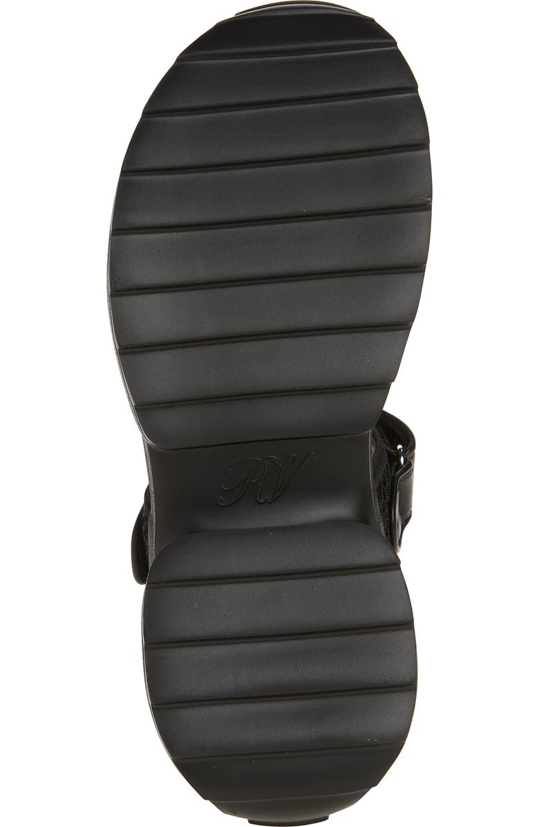 Roger Vivier Viv' on the Run Sandal, Alternate, color, Nero