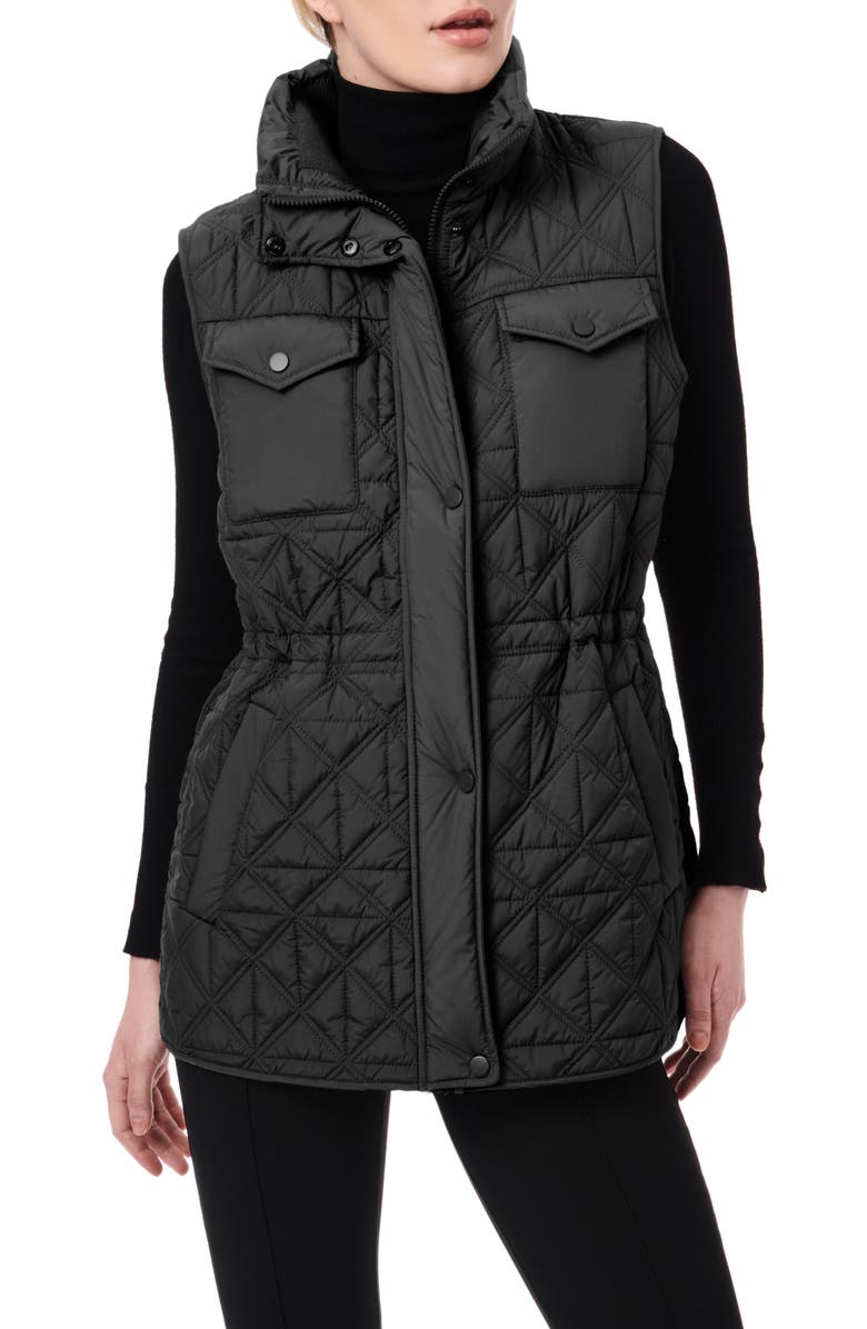 Bernardo Quilted Vest, Main, color, 
