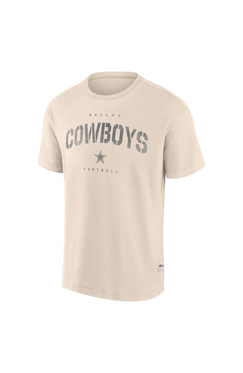 FANATICS Men's Fanatics Cream Dallas Cowboys Elements Future Ground Lettering T-Shirt, Alternate, color,